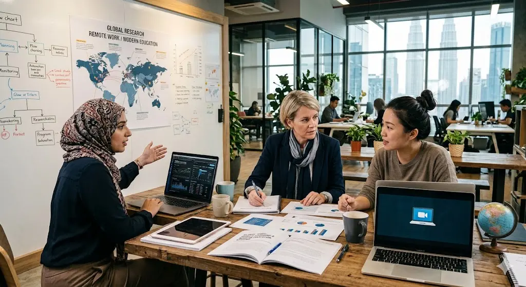 Global Research on Remote Work in Modern Education Systems