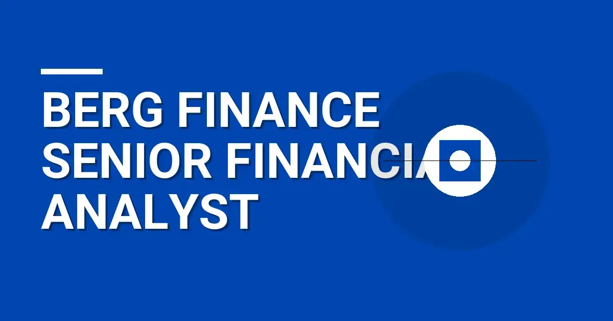 Berg Finance Senior Financial Analyst