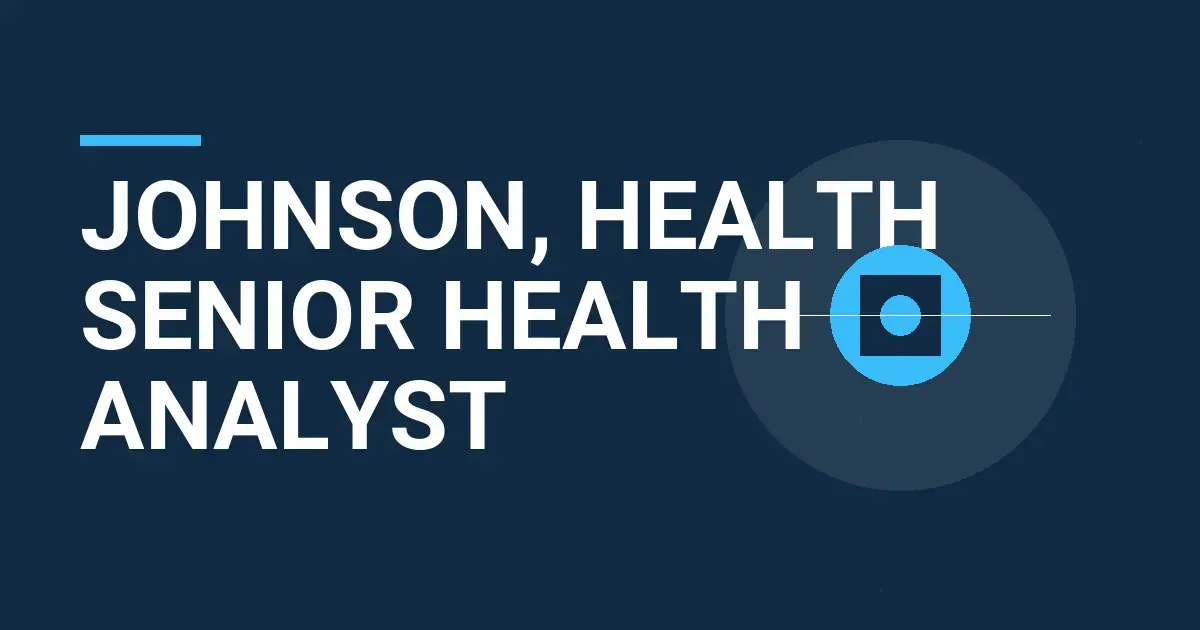 Johnson, Health Senior Health Analyst