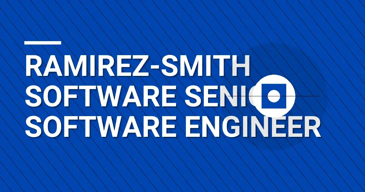 Ramirez-Smith Software Senior Software Engineer